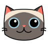 The curious cat mascot